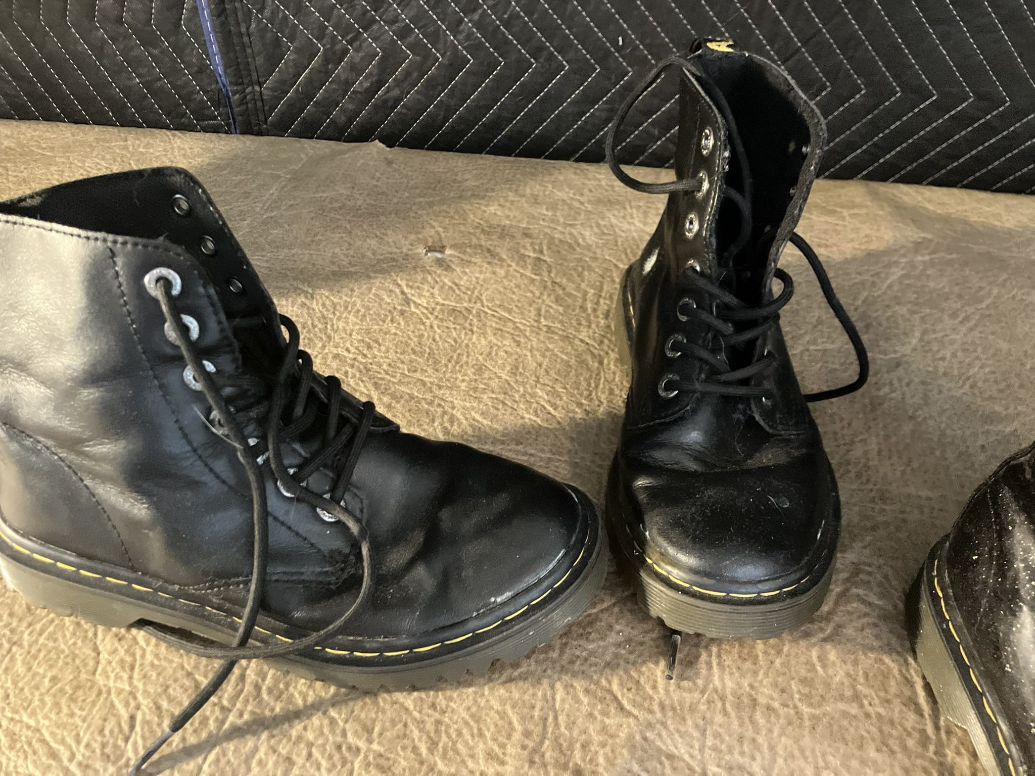 Black Doc marten boots unisex