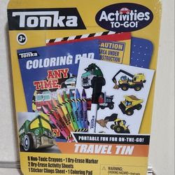 TONKA ACTIVITIES TO GO TRAVEL TIN  NIP
