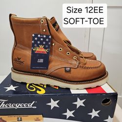 Thorogood Soft Toe Work Boots Size 12W