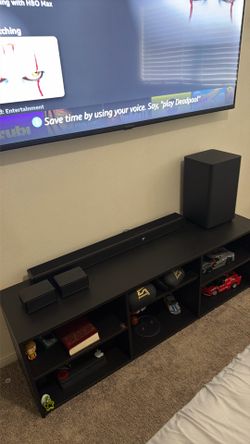 Insignia™ - 5.1.2 Channel Home Theater Soundbar with Wireless Subwoofer and Rear Speakers, Dolby Atmos, DTS:X, Bluetooth - Black