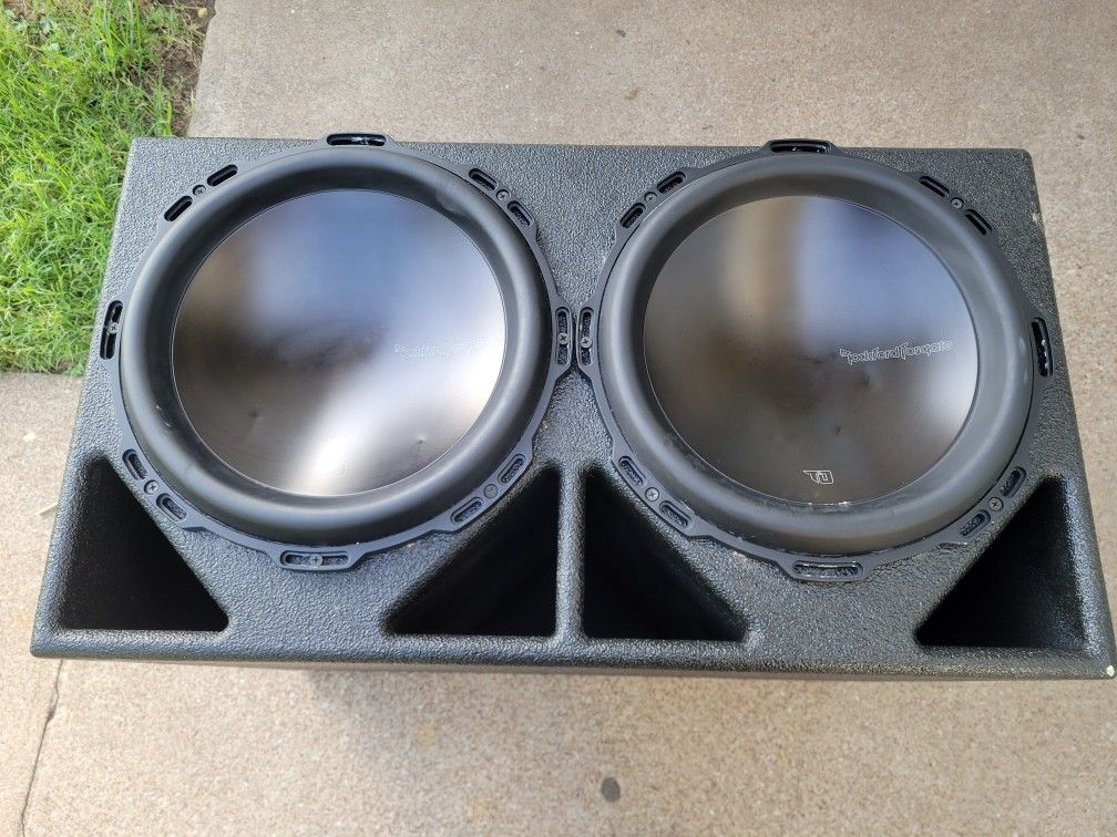 Rockford Fosgate T0 12" Subwoofers W/ SS Probox