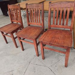 Solid wood chairs