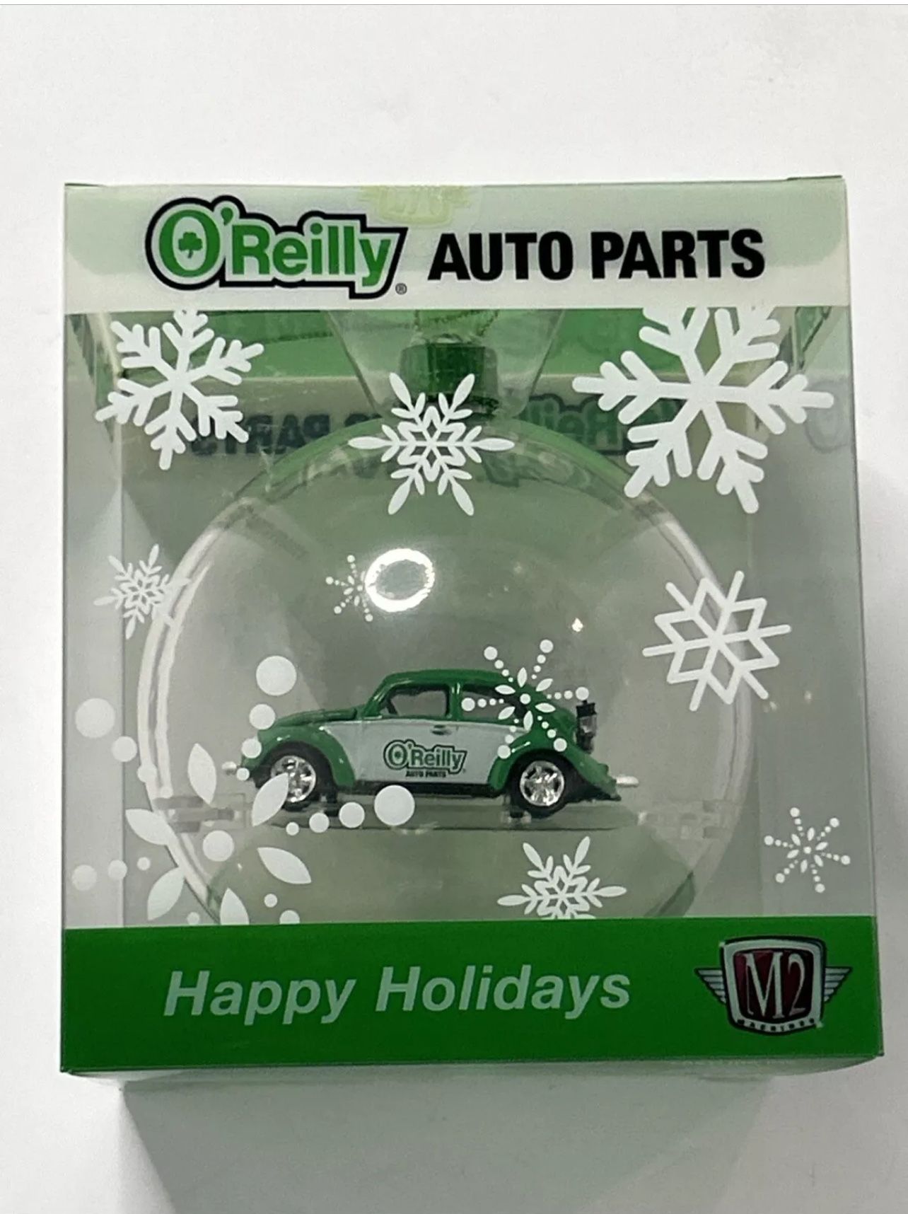 2024 M2 Machines O'Reilly Exclusive Volkswagen Beetle VW Christmas Ornament NEW!