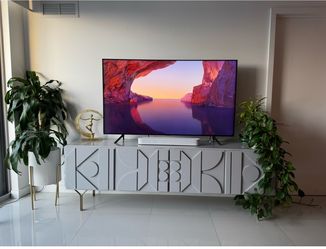 Gray West Elm TV Media Console/stand