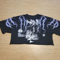 💯 PREMIUM HEAVYWEIGHT DARC SPORT WWF WOMENS CROP IN SIZE LARGE OVERSIZED