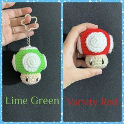 Crochet Mushroom Keychain $10 Each. Or 2 For $15