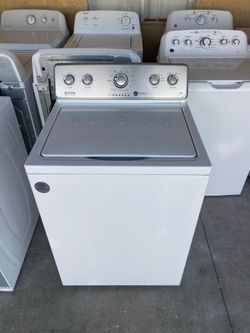 Washer brand Maytag 60 days of warranty free delivery and installation