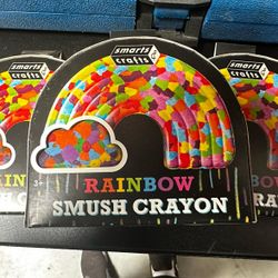 Rainbow Smush crayon 