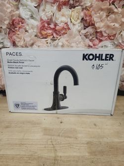 KOHLER
Paces Single Handle Single Hole Bathroom Faucet in Matte Black
