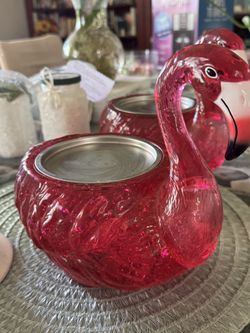 Flamingo Light Up Candle Holder