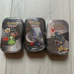 Pokemon Tins 3 Of Them 