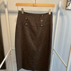 BCX Brown Pencil Skirt 