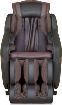 MK-Classic Full Body Zero Gravity Shiatsu Massage Chair with Built-in Heat and Air Massage System (Brown)