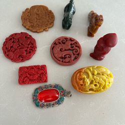 Chinese pieces, ideal for jewelry or amulets.