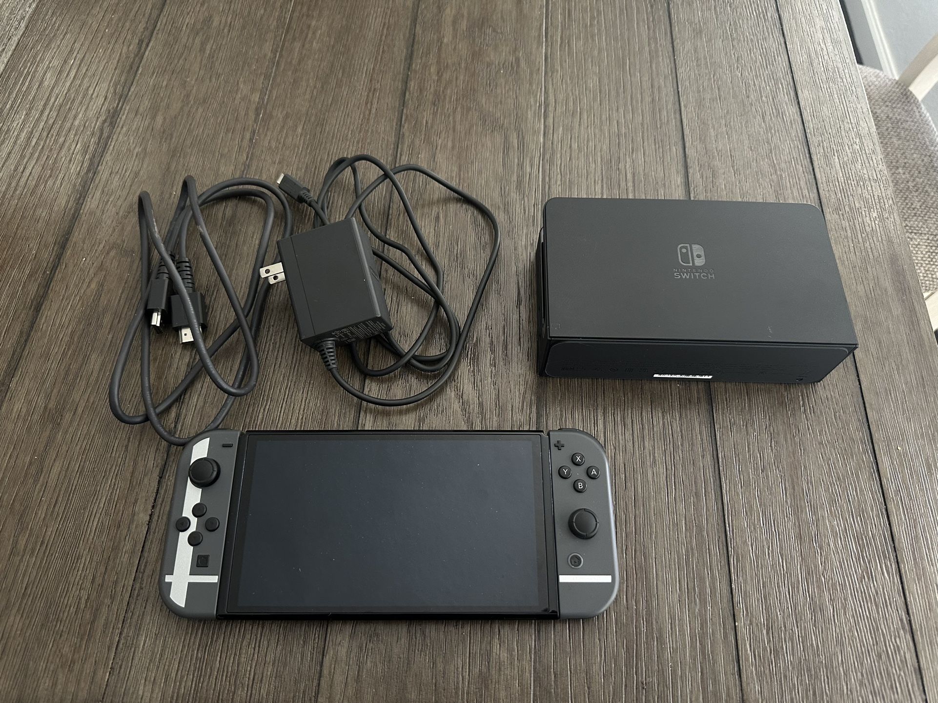 Nintendo Switch OLED Super Smash Bros Edition With Accesories