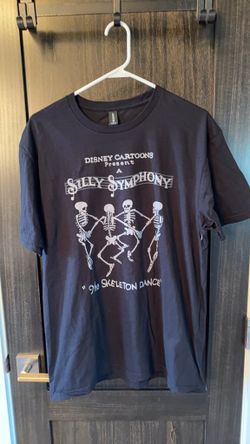 GILDAN Disney Silly Symphony Skeleton Dance Graphic T-Shirt Large 0378