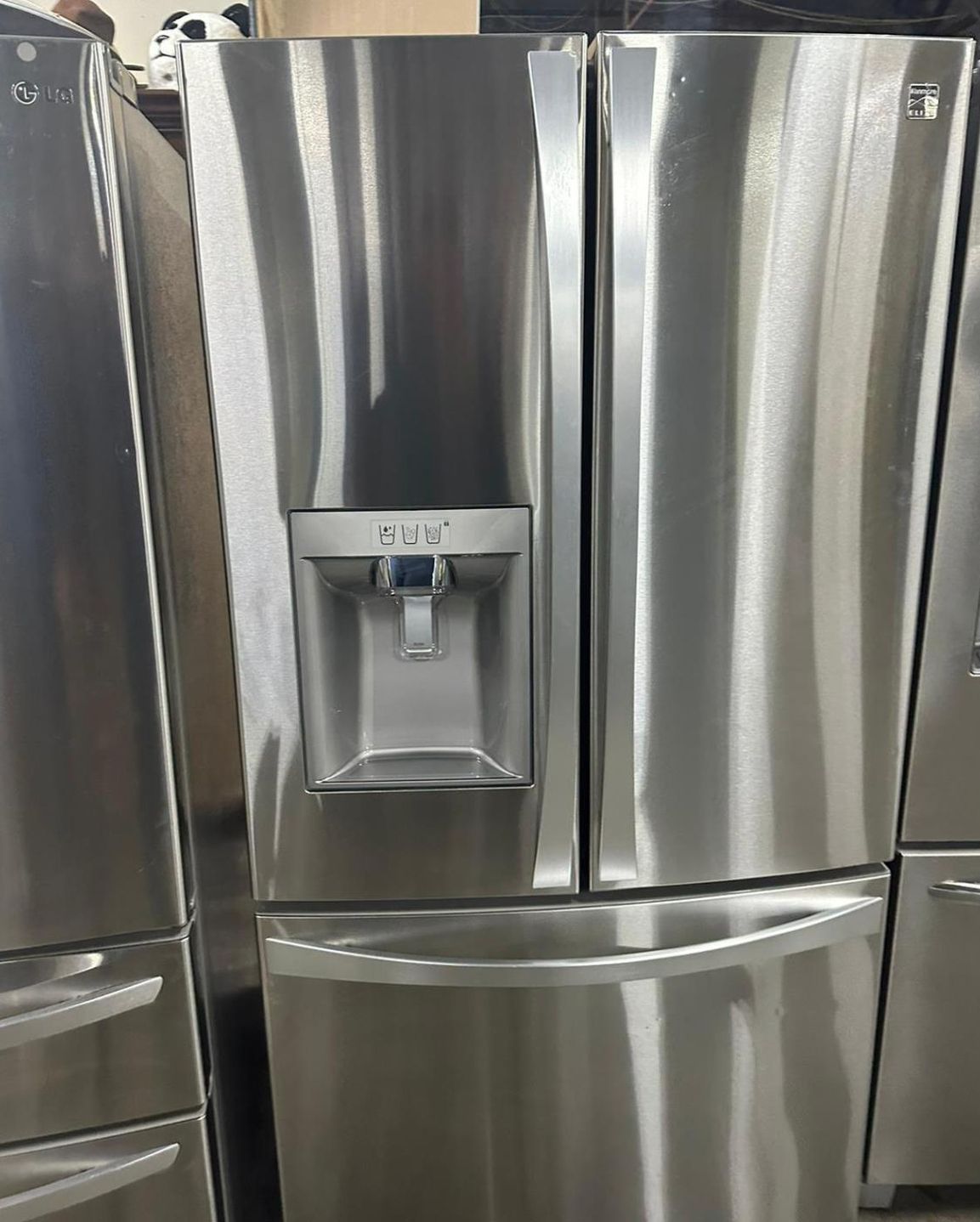 LG 3-Door French Door Fridge with Ice Maker Stainless Steel