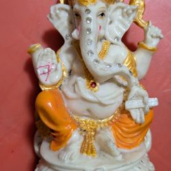FREE: ORNATE GANESHA STATUE - HAND-PAINTED WITH CRYSTAL ACCENTS
