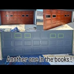 GARAGES WOODGRAINED FINISHED USING YOUR EXISTING DOOR TO MATCH ANYTHING 