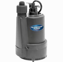 Superior 1/3 HP Submersible Thermoplastic Utility Pump - 91330 - NEW