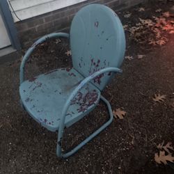 Antique Metal Rocking Chair9