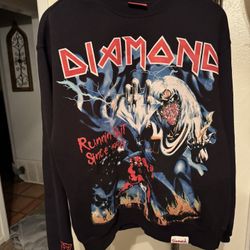  Authentic 2006 Diamond Supply Co x Iron Maiden Sweater Size M