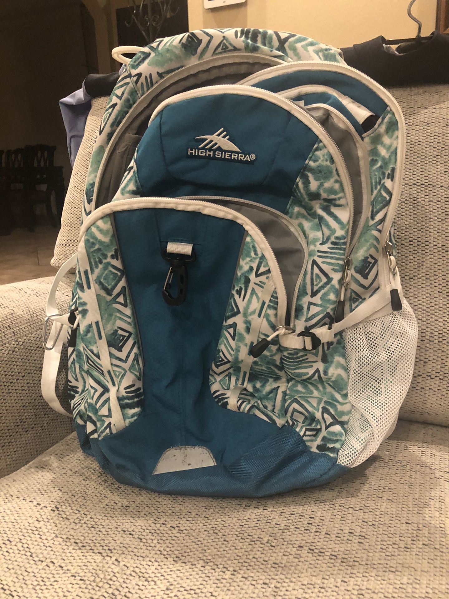 Backpacks and soccer bag