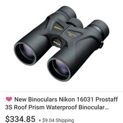 Nikon waterproof, fog proof binoculars