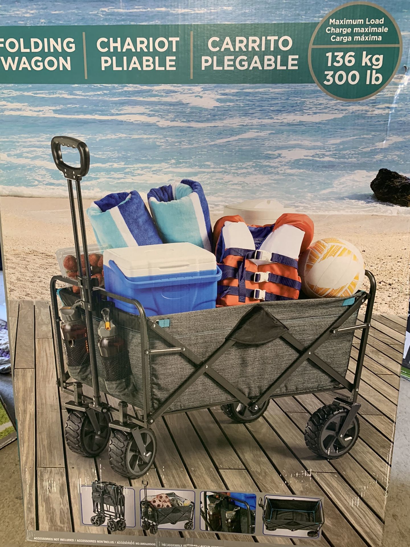 Mac Sports XL Folding Wagon (Still In The Box)