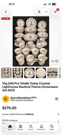 Vintage Lighthouse Dining Set