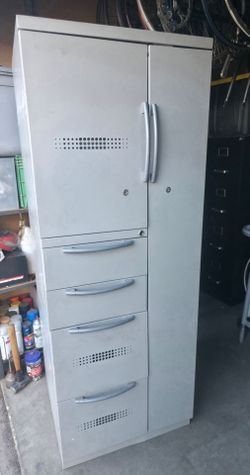 Steelcase Metal Storage Wardrobe Locker (63"H x 24"W x 23"D)