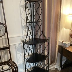 Black Corner Shelf 