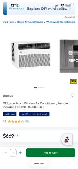 GE Large Room Ac unit