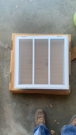 HVAC 18x18 return filtered grill