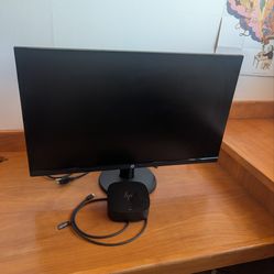 HP P27v G4 27" FHD Monitor and HP docking station