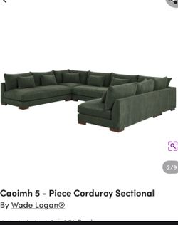 Caoimh 5 - Piece Corduroy Sectional