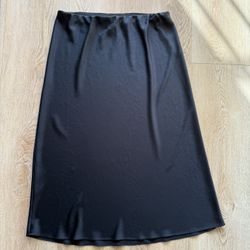 Jenni Kayne Black Slip Skirt Size XL