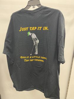 Funny Golf Tee ~ T Shirt ~ Black ~ XL ~ Like New !