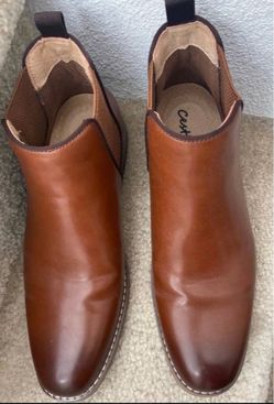 Cestfini Men’s Chelsea Boots – Casual Suede Dress Boots, Size 8.5. Brown