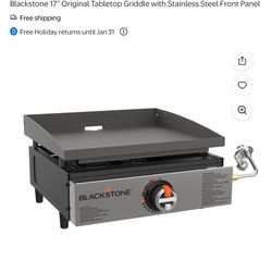 Blackstone 17” Original Tabletop Griddle with Stainless Steel Front Panel