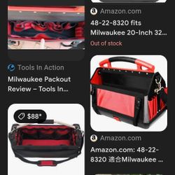 Nice tool bag Milwaukee.Use it 42 months for a job