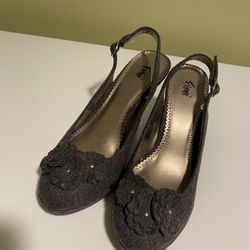 Ladies Gray Fioni Brand High Heel Shoes 