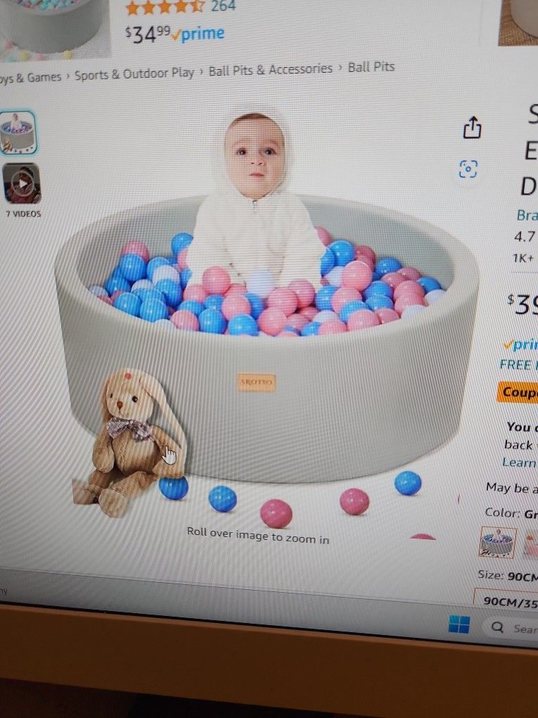 Srotio Memory Foam Ball Put for Baby Toddlers