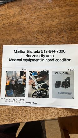 Various equipment for sale/ medical