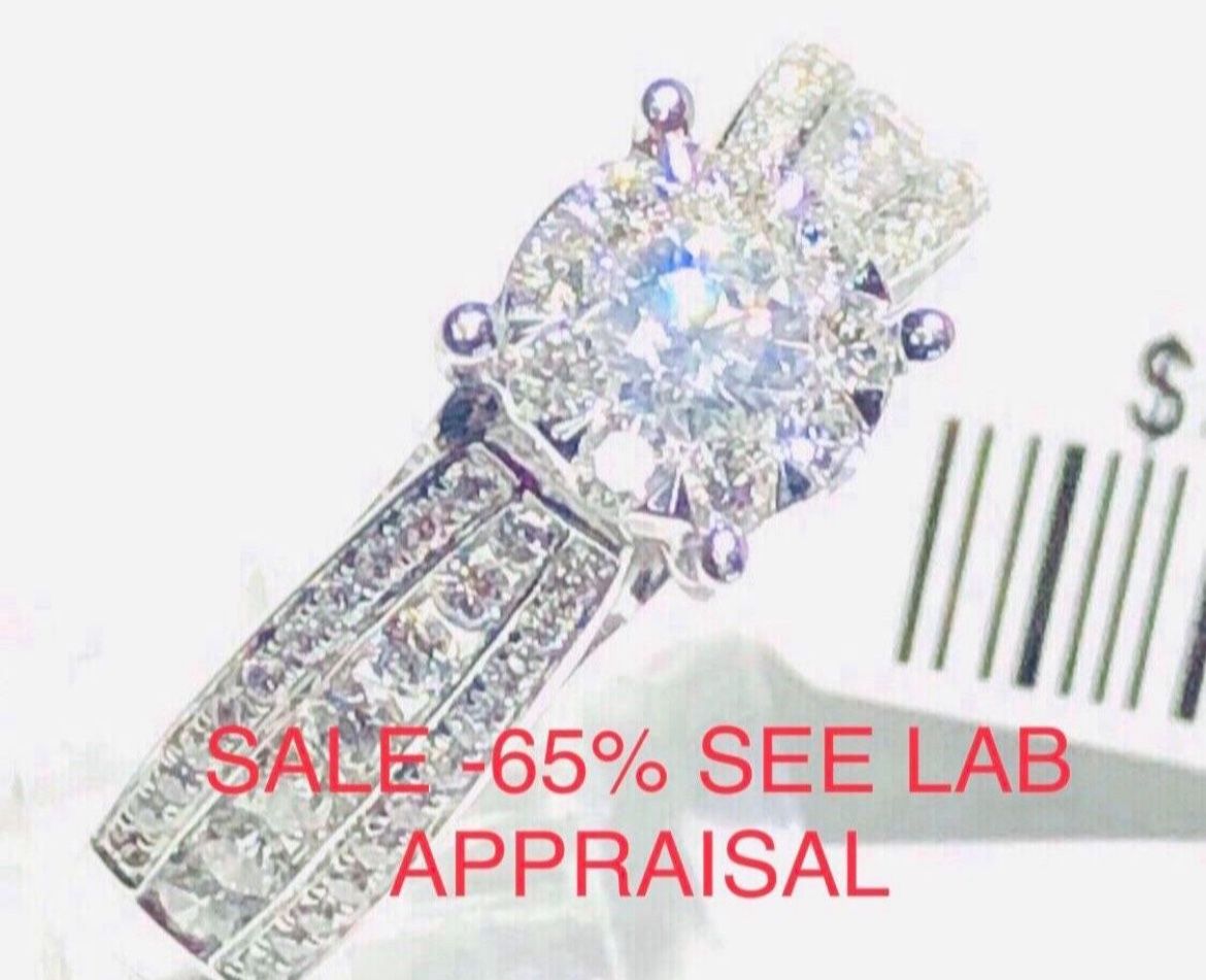 Engagement / Anniversary Ring Diamond 1 Carat NATURAL DIAMONDS 18K Gold Christmas 🎄 SALE-50% Find Another At This Price I’ll Give $400 Less!!