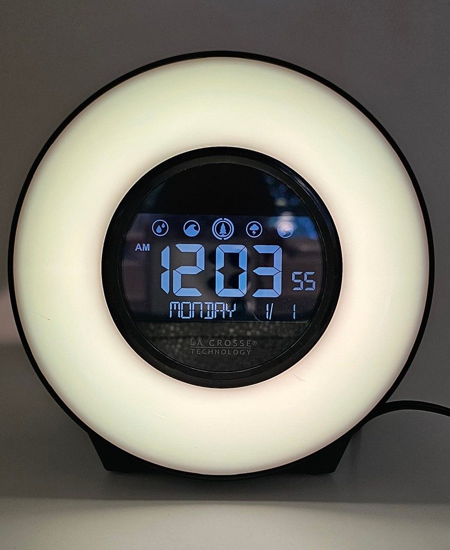 La Crosse C83117 Mood Light and Nature Sound Alarm Clock