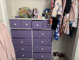 Purple Dresser