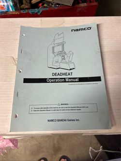 Dead heat Namco Arcade Manual