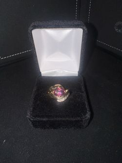 14K PINK TOURMALINE RING