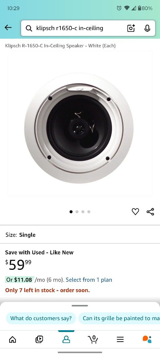 Klipsch In Ceiling Speakers